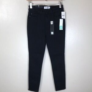 DL1961 Women's 25 Ryan High Rise Petite Skinny Jeans Black Smart Denim‎ NWT